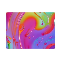 Beautiful Fluid Shapes In A Flowing Background One Side Premium Plush Fleece Blanket (mini) by GardenOfOphir