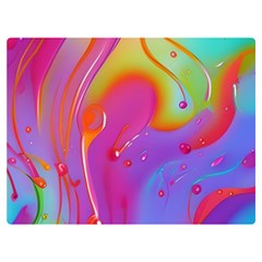 Beautiful Fluid Shapes In A Flowing Background One Side Premium Plush Fleece Blanket (extra Small) by GardenOfOphir