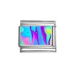 Colorful Abstract Fluid Art Pattern Italian Charm (9mm) by GardenOfOphir