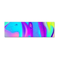 Colorful Abstract Fluid Art Pattern Sticker (bumper) by GardenOfOphir