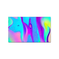 Colorful Abstract Fluid Art Pattern Sticker Rectangular (10 Pack) by GardenOfOphir