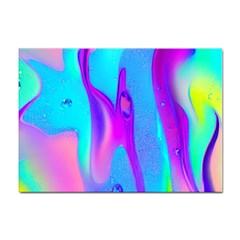 Colorful Abstract Fluid Art Pattern Sticker A4 (10 Pack) by GardenOfOphir