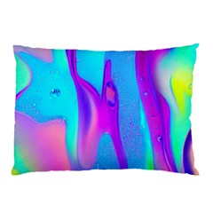 Colorful Abstract Fluid Art Pattern Pillow Case by GardenOfOphir