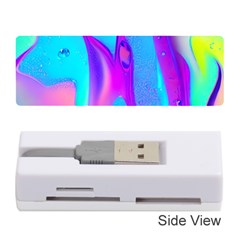 Colorful Abstract Fluid Art Pattern Memory Card Reader (stick) by GardenOfOphir