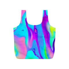 Colorful Abstract Fluid Art Pattern Full Print Recycle Bag (s) by GardenOfOphir