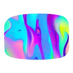 Colorful Abstract Fluid Art Pattern Mini Square Pill Box by GardenOfOphir