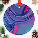 Liquid Art Pattern - Fluid Art Ornament (Round) Front