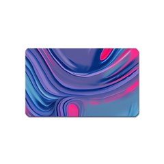 Liquid Art Pattern - Fluid Art Magnet (name Card) by GardenOfOphir