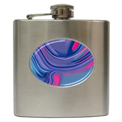 Liquid Art Pattern - Fluid Art Hip Flask (6 Oz) by GardenOfOphir