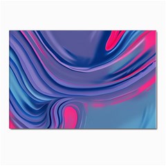 Liquid Art Pattern - Fluid Art Postcards 5  X 7  (pkg Of 10) by GardenOfOphir