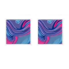 Liquid Art Pattern - Fluid Art Cufflinks (square) by GardenOfOphir