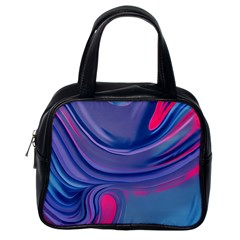 Liquid Art Pattern - Fluid Art Classic Handbag (one Side) by GardenOfOphir