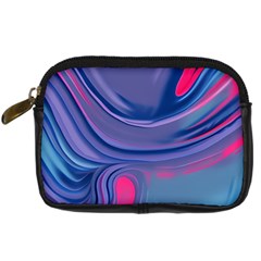 Liquid Art Pattern - Fluid Art Digital Camera Leather Case by GardenOfOphir