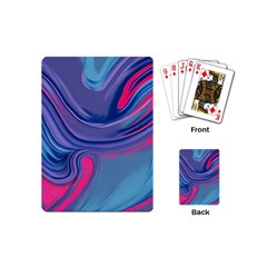 Liquid Art Pattern - Fluid Art Playing Cards Single Design (mini) by GardenOfOphir