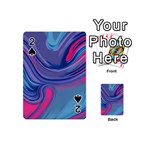 Liquid Art Pattern - Fluid Art Playing Cards 54 Designs (Mini) Front - Spade2