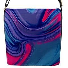 Liquid Art Pattern - Fluid Art Flap Closure Messenger Bag (s) by GardenOfOphir