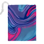 Liquid Art Pattern - Fluid Art Drawstring Pouch (4XL) Back