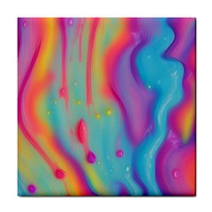 Liquid Art Pattern - Marble Art Tile Coaster