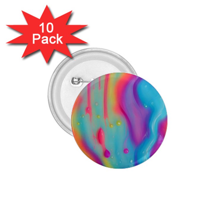 Liquid Art Pattern - Marble Art 1.75  Buttons (10 pack)