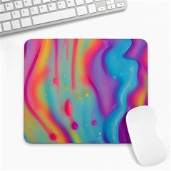 Liquid Art Pattern - Marble Art Large Mousepad by GardenOfOphir