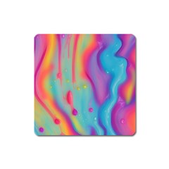 Liquid Art Pattern - Marble Art Square Magnet by GardenOfOphir