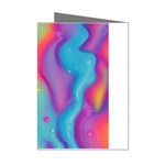 Liquid Art Pattern - Marble Art Mini Greeting Cards (Pkg of 8) Left