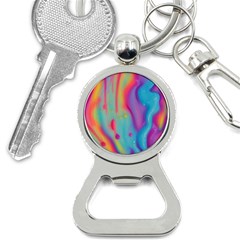 Liquid Art Pattern - Marble Art Bottle Opener Key Chain by GardenOfOphir