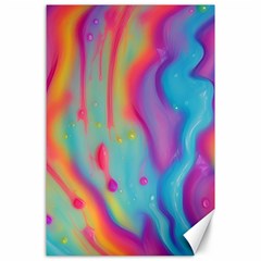 Liquid Art Pattern - Marble Art Canvas 24  X 36  by GardenOfOphir