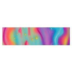 Liquid Art Pattern - Marble Art Oblong Satin Scarf (16  X 60 ) by GardenOfOphir