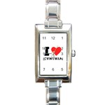 I love cynthia Rectangle Italian Charm Watch Front