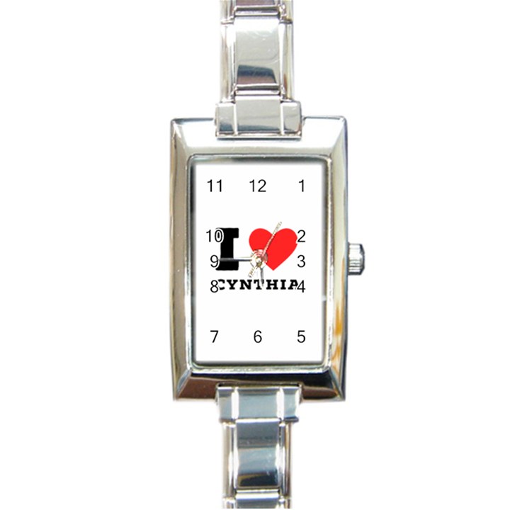 I love cynthia Rectangle Italian Charm Watch