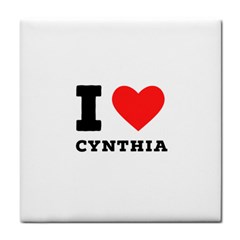 I Love Cynthia Tile Coaster by ilovewhateva