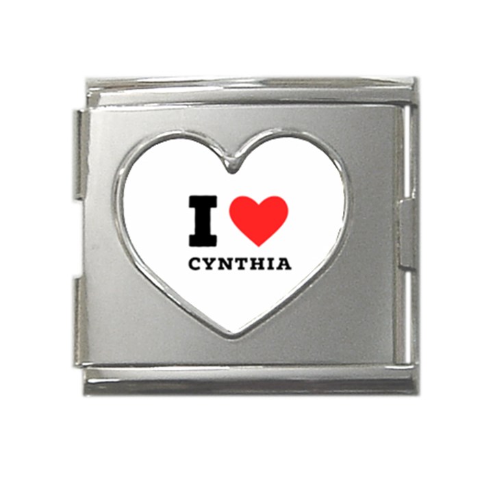 I love cynthia Mega Link Heart Italian Charm (18mm)