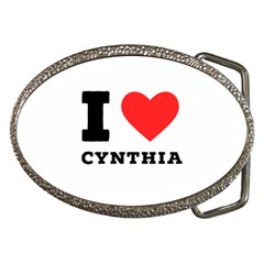 I Love Cynthia Belt Buckles by ilovewhateva