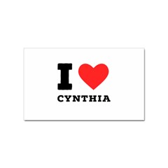 I Love Cynthia Sticker (rectangular) by ilovewhateva