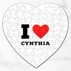 I Love Cynthia Jigsaw Puzzle (heart) by ilovewhateva