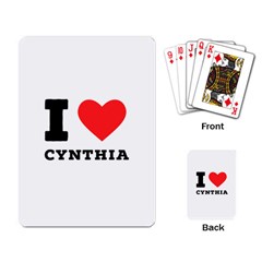 I Love Cynthia Playing Cards Single Design (rectangle) by ilovewhateva