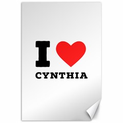 I Love Cynthia Canvas 24  X 36  by ilovewhateva