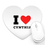 I love cynthia Heart Mousepad Front