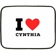 I Love Cynthia Fleece Blanket (mini) by ilovewhateva