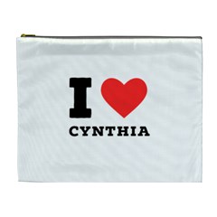 I Love Cynthia Cosmetic Bag (xl) by ilovewhateva