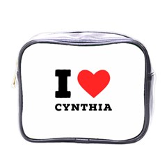 I Love Cynthia Mini Toiletries Bag (one Side) by ilovewhateva