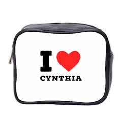 I Love Cynthia Mini Toiletries Bag (two Sides) by ilovewhateva