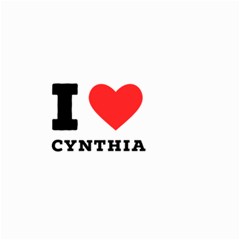 I Love Cynthia Small Garden Flag (two Sides) by ilovewhateva