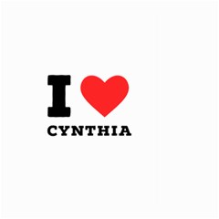 I Love Cynthia Large Garden Flag (two Sides) by ilovewhateva