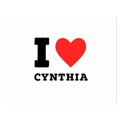 I Love Cynthia Premium Plush Fleece Blanket (large) by ilovewhateva