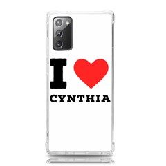 I Love Cynthia Samsung Galaxy Note 20 Tpu Uv Case by ilovewhateva