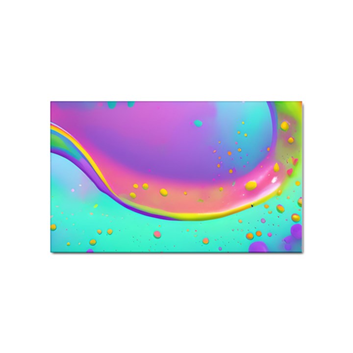 Liquid Art Pattern - Fluid Background Sticker Rectangular (100 pack)