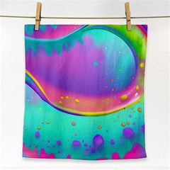 Liquid Art Pattern - Fluid Background Face Towel by GardenOfOphir