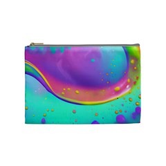 Liquid Art Pattern - Fluid Background Cosmetic Bag (medium) by GardenOfOphir